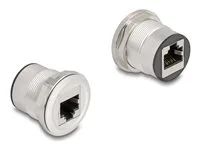 RJ45 built-in jack coupler Cat.6 STP alu