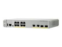Přepínač - řízený - 8 x 10/100/1000 (PoE+) + 2 x kombinace Gigabit SFP - desktop - PoE+ (240 W) - repasováno