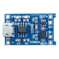 Nabíječka Li-Ion článku 1A s ochranou, modul s IO TP4056 (micro USB)