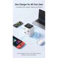 MEGATECH, Rýchlonabíjačka 2x USB-C/1x A, 70W, biel