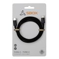SBOX Kabel USB Type C/Type C 1m, černý