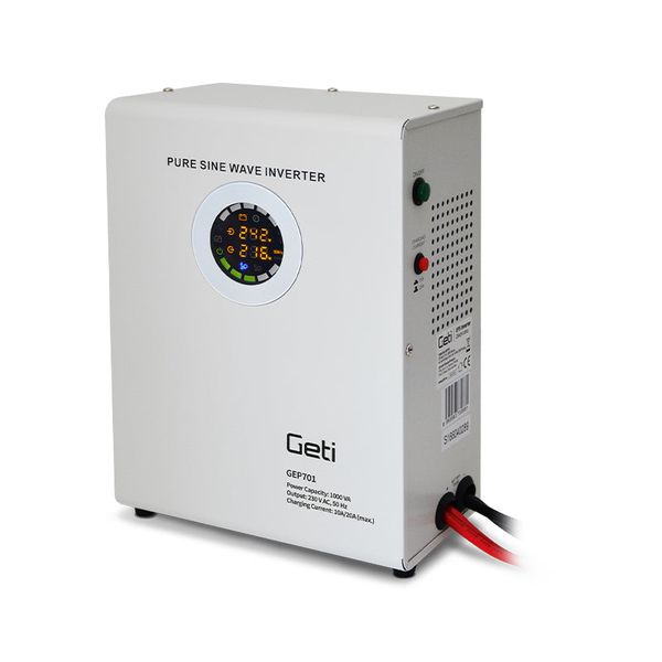 Zdroj záložní GETI GEP701 sinus 700W nástěnný (1000VA)