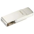 HAMA Uni-C Rotate Pro, USB Kľúč, 128GB, strieborný