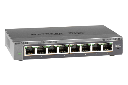Netgear 8PT gigabit plus switch, GS108E