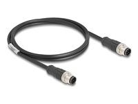 M12 Cable A-coded 8 pin male to male PVC