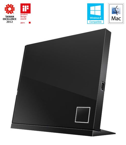 ASUS SBW-06D2X-U černá slim BDXL Bluray USB-A