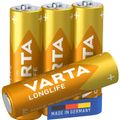 VARTA Baterie LONGLIFE LR06 AA 1,5V, 4ks, 2800mAh