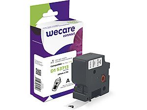 WECARE ARMOR páska kompatibilní s DYMO S0720930,Black/White,24mm*7m