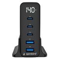 GEMBIRD 5-port 140 W GaN USB, Rychlonabíječka 140W