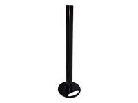 Upevňovací komponent (žerď, destička s průchodkou) - pro Displej LCD - černá - velikost obrazovky: 10"-30" - na stůl