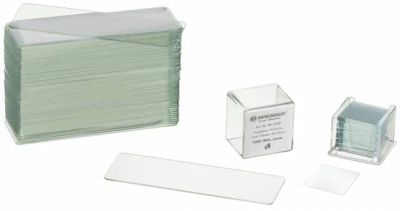 Prázdných podložních sklíček/krycích sklíček Bresser 50/100