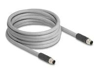 M12 Cable L-coded 5 pin male to male PUR
