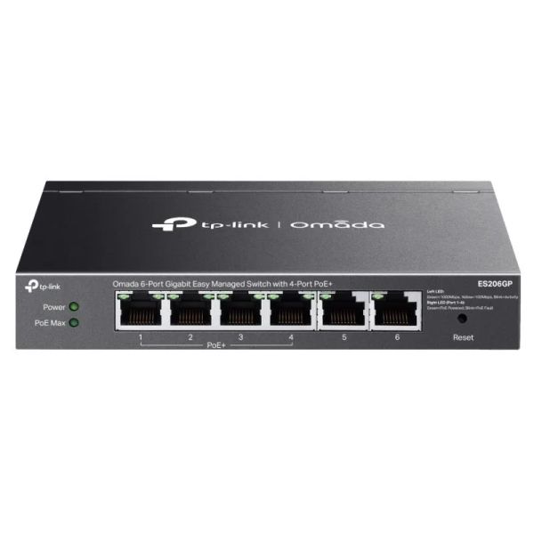 TP-Link ES206GP Switch 6-Port Omada SND, PoE+