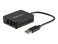 USB to LAN Adapter (US100A20FXSC) - Síťový adaptér - USB 2.0 - 100Base-FX/100Base-SC x 1 - 1310 nm - černá