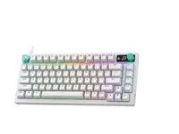 Logitech G G316 X 75 - Klávesnice - hraní - 75% - compact - podsvícení - USB - QWERTY - britská - klávesový spínac: Tactile - bílá