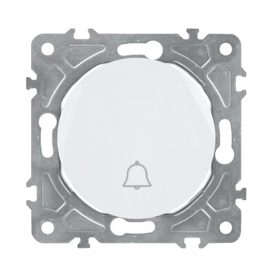 Zvonek spínač ELECTROMALT OVAL OVA1020W, bílý