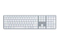 Klávesnice - full size - podsvícená - bezdrátový - Bluetooth 5.0 - QWERTY - britská - šedá space gray