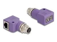 M12 Adapter D-coded 4 pin female to RJ45