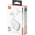 JBL Wave Beam 2, Bluetooth sluchátka, bílá