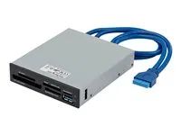 SecureDigital/Micro SD/Memory Stick/Compact Flash Memory Card Reader (35FCREADBU3) - Čtečka karet - 3,5" (CF I, CF II, MS, MS PRO, MMC, SD, MS Duo, MS PRO Duo, miniSD, microSD, SDHC, MS Micro, microSDHC, SXC, MS XC, MS PRO-HG) - USB 3.0