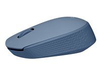 Myš - pravák a levák - optický - 3 tlačítka - bezdrátový - 2.4 GHz - bezdrátový přijímač USB - modrá/šedá