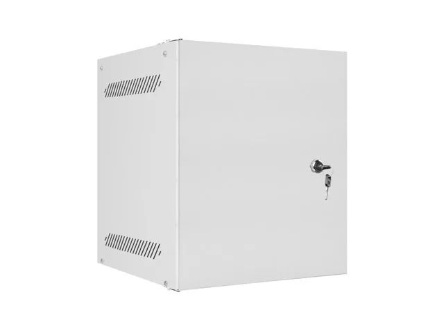 Lanberg racková skříň 10" pro montáž na stěnu 6u/280x310 pro vlastní montáž s kovovými dveřmi šedá