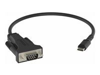 Sériový adaptér - USB-C (M) do DB-9 (M) - černá