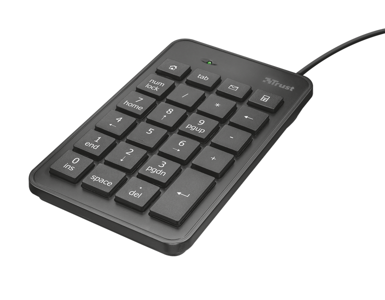 TRUST  XALAS Numerický blok, USB, černý