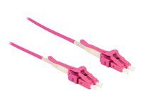 Síťový kabel - multirežim LC (M) do multirežim LC (M) - 2 m - optické vlákno - 50 / 125 mikron - OM4 - neobsahuje halogen, uniboot - fialová