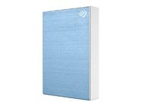 Pevný disk - 5 TB - externí (přenosný) - USB 3.0 - světle modrá - s Seagate Rescue Data Recovery