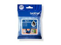 Brother LC521BK - Cerná - originální - polštárový balícek - inkoustová cartridge - pro Brother DCP-J1260W, DCP-J1310DW, DCP-J1313DW, DCP-J1460DW