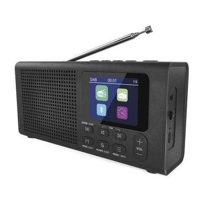 Přenosné rádio EMOS E0090 s Bluetooth, DAB/ DAB+/ FM, černé