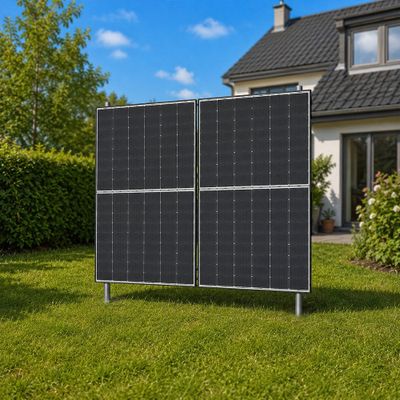 Plotová konstrukce TIPA pro 2 solární panely 910Wp