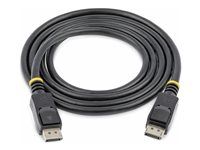 Kabel DisplayPort - DisplayPort (M) do DisplayPort (M) - 50 cm - opatřený západkou - černá