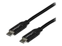 5A PD - USB 2.0 USB-IF Certified - USB kabel - USB-C (M) rovné do USB-C (M) rovné - Thunderbolt 3 / USB 2.0 / USB 3.0 / USB 3.1 - 5 A - 2 m - černá