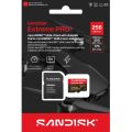 SanDisk Extreme PRO SDXC 256GB 250MB/s V30 + adaptér