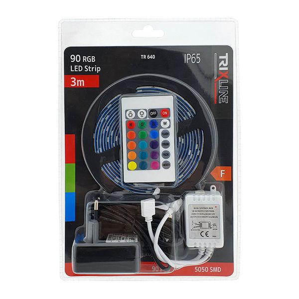 LED pásek 12V 5050 30LED/m IP65 10,8 W TRIXLINE TR 640 RGB 3m