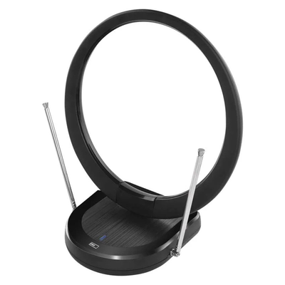 Pokojová anténa EMOS CITY RING–C500, DVB-T2, DAB, filtr LTE/4G/5G