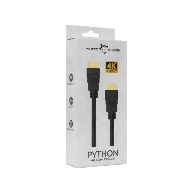 White Shark PYTHON, Kabel HDMI 2.0 M/M 2m, 4K@60Hz