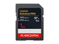 SanDisk Extreme PRO - Paměťová karta flash - 1 TB - Video Class V60 / UHS-II - SDXC UHS-II