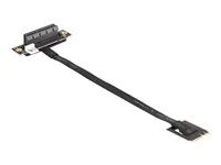 M.2 Key A+E to PCIe x4 NVMe Adapter angl