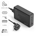 HAMA GaN, Rychlonabíječka, 4x USB-C PD/QC 240W