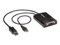 Dual-Link - Active DVI-D Adapter for Your Monitor / Display - USB Powered - 2560x1600 (DP2DVID2) - Adaptér DisplayPort / DVI - USB (pouze napájení), DisplayPort (M) do DVI-D (F) s jazýčkem - USB 2.0 / DisplayPort 1.2 - 37 cm - USB napájení, aktivní, podpora 2560 x 1600 (WQXGA) - černá