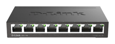 D-Link DGS-108 kovový 8-port 10/100/1000 Switch