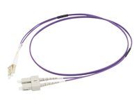 Purple - Patch kabel - multirežim LC (M) do SC několik režimů (M) - 7 m - 7 m - optické vlákno - duplex - 50 / 125 mikron - OM4 - purpurová