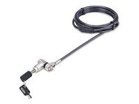Anti-Theft Cut-Resistant Steel Cable (UNIVC4D-LAPTOP-LOCK) - Bezpečnostní kabelový zámek - černá, stříbrná - 2 m