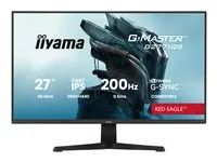 iiyama G-MASTER Red Eagle G2771QS-B1 - LED monitor - hraní her - 27" - 2560 x 1440 WQHD @ 200 Hz - Fast IPS - 350 cd/m² - 1200:1 - 0.2 ms - HDMI, DisplayPort - reproduktory - cerná, matná