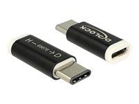 USB adaptér - USB-C (M) do Micro USB typ B (F) - USB 3.1 - černá