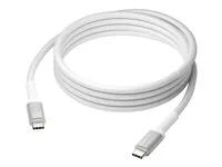dbramante1928 re-charge it - USB kabel - USB-C (M) do USB-C (M) - 2 m - pletený, napájení USB (240 W), 100 % recyklovaný plast - bílá