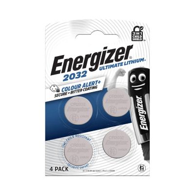 Baterie CR2032 ENERGIZER Ultimate lithiová 4ks / blister -30°C